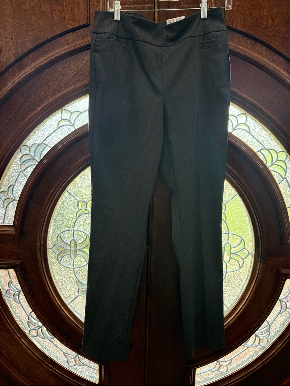Kim Rogers Gray Straight Leg Dress Pants